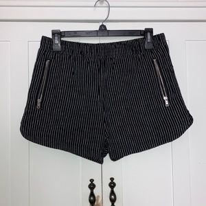 Forever 21 Pinstripe Linen Shorts